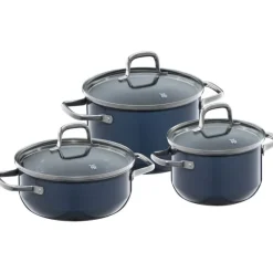 Töpfe | WMF Fusiontec Essential Topf-Set, 3-teilig, Blueberry