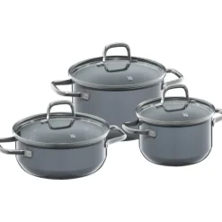 Töpfe | WMF Fusiontec Essential Topf-Set, 3-teilig, Calm Grey
