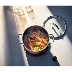Töpfe | WMF Fusiontec Mineral Kochtopf mit Deckel, 16cm, Rose Quartz