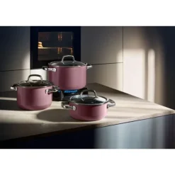 Töpfe | WMF Fusiontec Mineral Kochtopf mit Deckel, 16cm, Rose Quartz