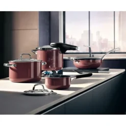 Töpfe | WMF Fusiontec Mineral Topf-Set 3-teilig, Rose Quartz