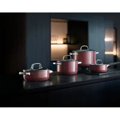 Töpfe | WMF Fusiontec Mineral Topf-Set 3-teilig, Rose Quartz