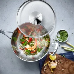 Pfannen | WMF Wok mit Glasdeckel, 36 cm